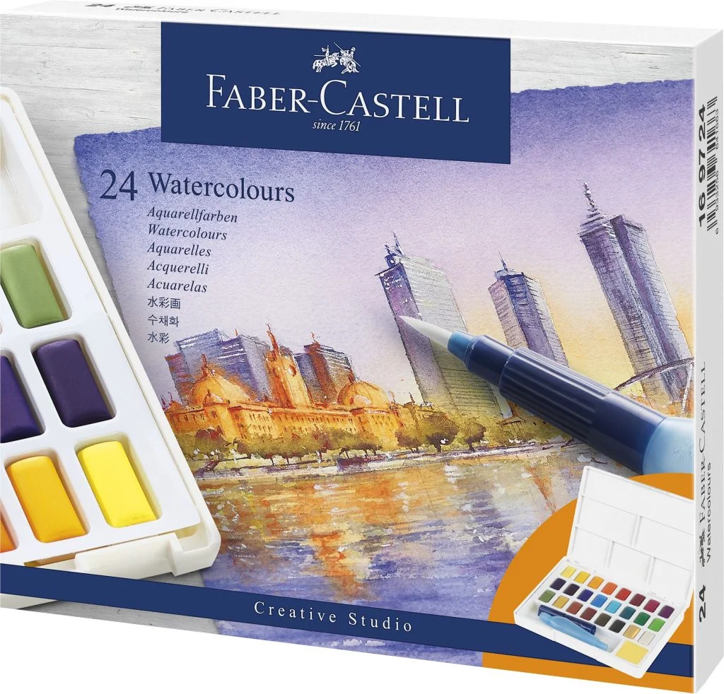 ACUARELE 24 CULORI CREATIVE STUDIO FABER-CASTELL – poza 1