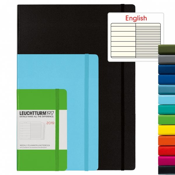 AGENDA SAPTAMANALA+CAIET A5 2019 NEGRU LEUCHTTURM – poza 2