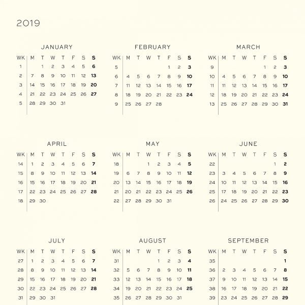 AGENDA SAPTAMANALA+CAIET A5 2019 NEGRU LEUCHTTURM – poza 5