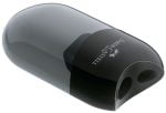 ASCUTITOARE PLASTIC DUBLA CU CONTAINER NEAGRA FABER-CASTELL – poza 2