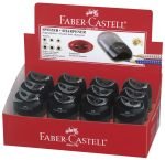 ASCUTITOARE PLASTIC DUBLA CU CONTAINER NEAGRA FABER-CASTELL – poza 3