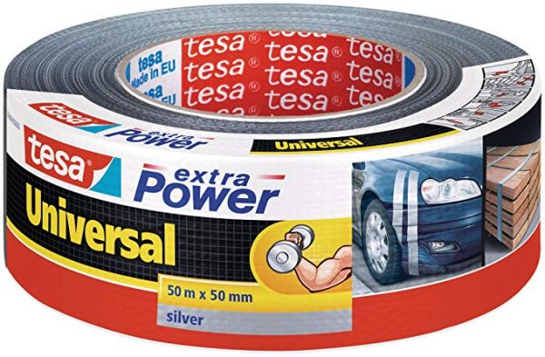 BANDA ADEZIVA TEXTILA EXTRA POWER GRI 50M 50MM TESA – poza 1