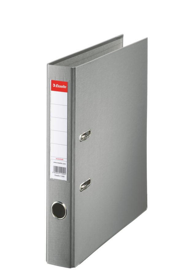 BIBLIORAFT PLASTIFIAT 5CM GRI ECONOMY ESSELTE – poza 1