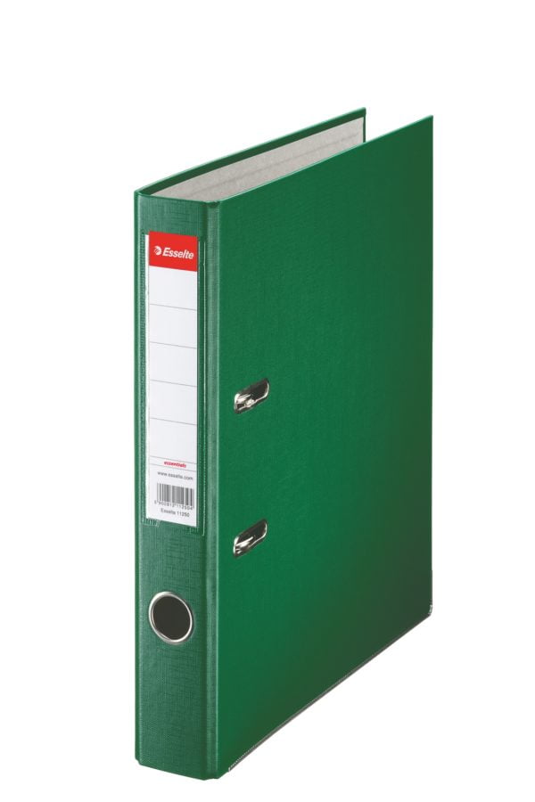 BIBLIORAFT PLASTIFIAT 5CM VERDE ECONOMY ESSELTE – poza 1