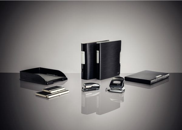 BIBLIORAFT PLASTIFIAT 7.5CM 180GRADE NEGRU SATIN ACTIVE STYLE LE – poza 4