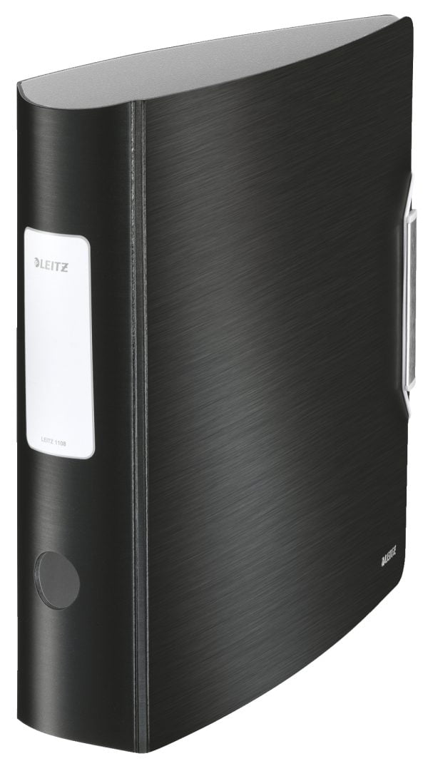 BIBLIORAFT PLASTIFIAT 7.5CM 180GRADE NEGRU SATIN ACTIVE STYLE LE – poza 1