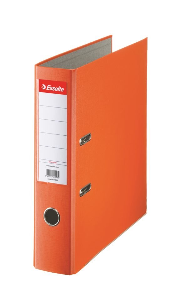 BIBLIORAFT PLASTIFIAT 7.5CM PORTOCALIU ECONOMY ESSELTE – poza 1
