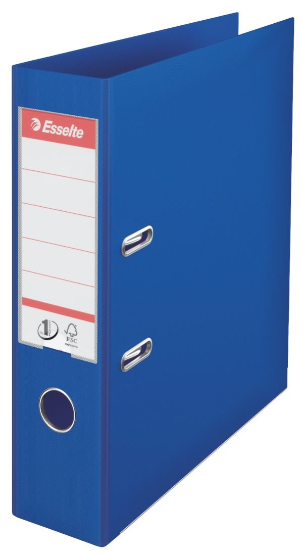 BIBLIORAFT PLASTIFIAT INT-EXT 7.5CM ALBASTRU NR1 POWER ESSELTE – poza 1
