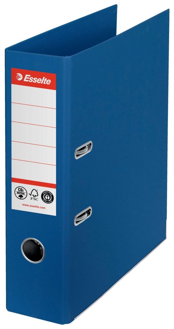 BIBLIORAFT PLASTIFIAT INT-EXT 7.5MM ALBASTRU NR1 POWER BOP ESSELTE – poza 1