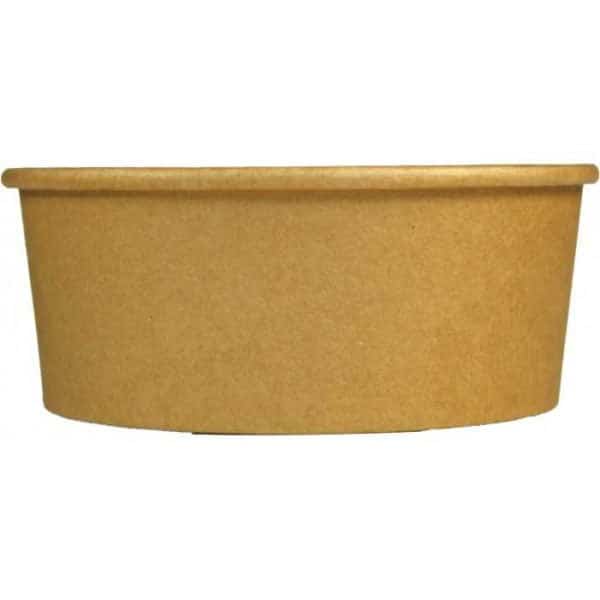 Bol salata din carton, kraft natur, D150 mm, 750cc 50 buc/set – poza 4