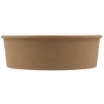 Bol salata din carton, kraft natur, D184 mm, 1000cc 50 buc/set – poza 2