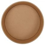 Bol salata din carton, kraft natur, D184 mm, 1000cc 50 buc/set – poza 4