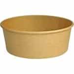 Bol salata din carton, kraft natur, D184 mm, 1300cc 50 buc/set – poza 2