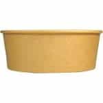 Bol salata din carton, kraft natur, D184 mm, 1300cc 50 buc/set – poza 4