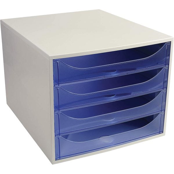 CABINET 4 SERTARE GRI/ALBASTRU EXACOMPTA – poza 1