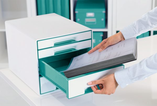 CABINET 4 SERTARE TURCOAZ/ALBASTRU WOW LEITZ – poza 2