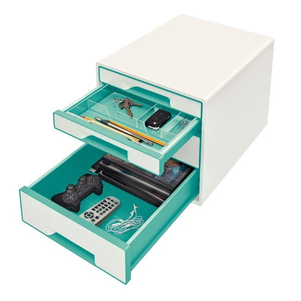 CABINET 4 SERTARE TURCOAZ/ALBASTRU WOW LEITZ – poza 1