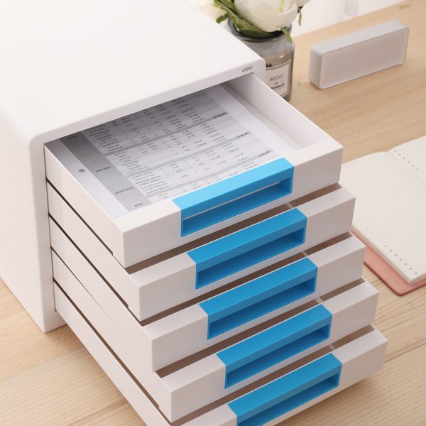CABINET 5 SERTARE ALB/BLEU DELI – poza 2