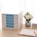 CABINET 5 SERTARE ALB/BLEU DELI – poza 3