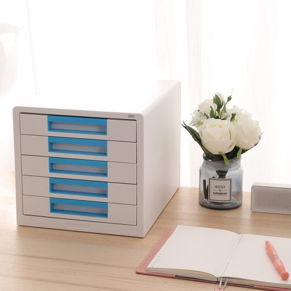CABINET 5 SERTARE ALB/BLEU DELI – poza 3