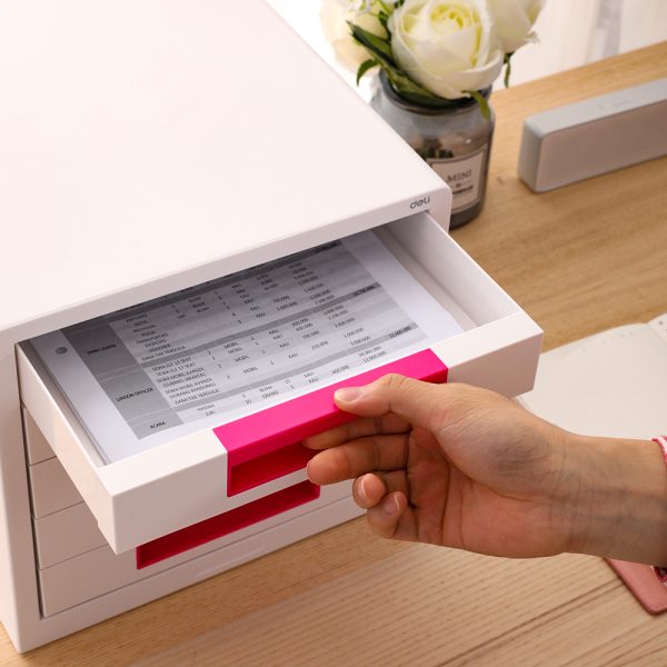 CABINET 5 SERTARE ALB/ROZ DELI – poza 1