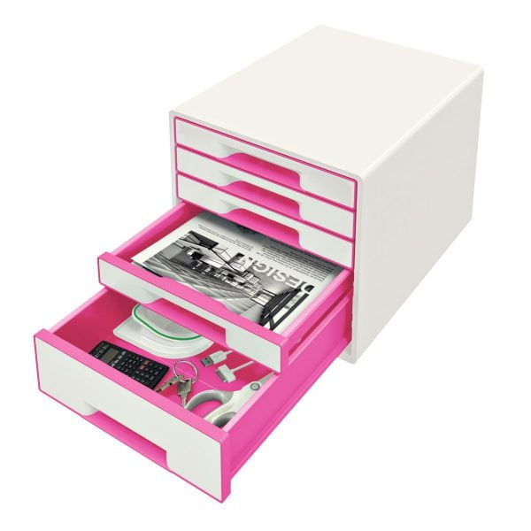 CABINET 5 SERTARE ALB/ROZ WOW LEITZ – poza 2