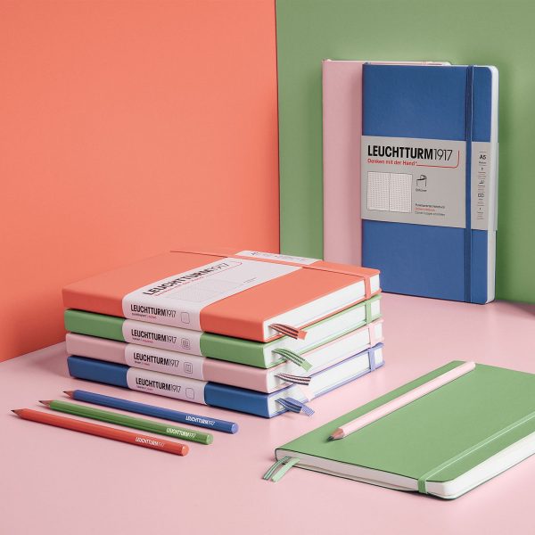 CAIET A5 PUNCTAT COP. RIGIDA ROZ PASTEL LEUCHTTURM – poza 2