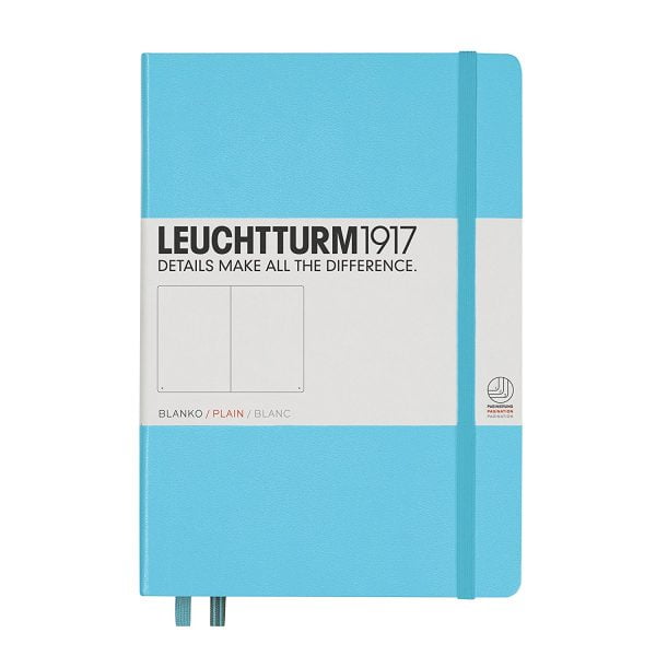 CAIET A5 VELIN COP. RIGIDA BLEU LEUCHTTURM – poza 1