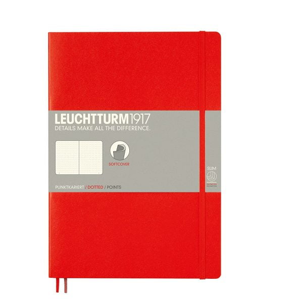 CAIET B5 PUNCTAT COP. FLEXIBILA ROSU LEUCHTTURM – poza 1