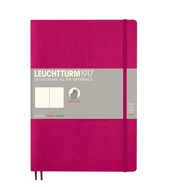 CAIET B5 VELIN COP. FLEXIBILA MAGENTA LEUCHTTURM – poza 1