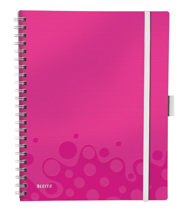 CAIET BIROU SPIRA A4 AR ROZ METALIZAT BE MOBILE WOW LEITZ – poza 1