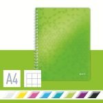CAIET BIROU SPIRA A4 AR VERDE COPERTA PP WOW LEITZ – poza 3