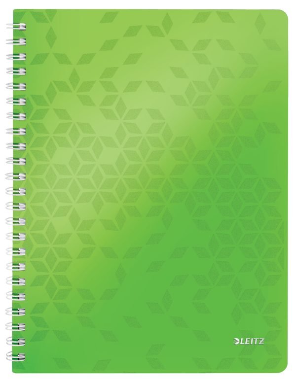 CAIET BIROU SPIRA A4 AR VERDE COPERTA PP WOW LEITZ – poza 1