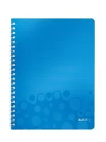 CAIET BIROU SPIRA A4 DR ALBASTRU METALIZAT WOW LEITZ – poza 1