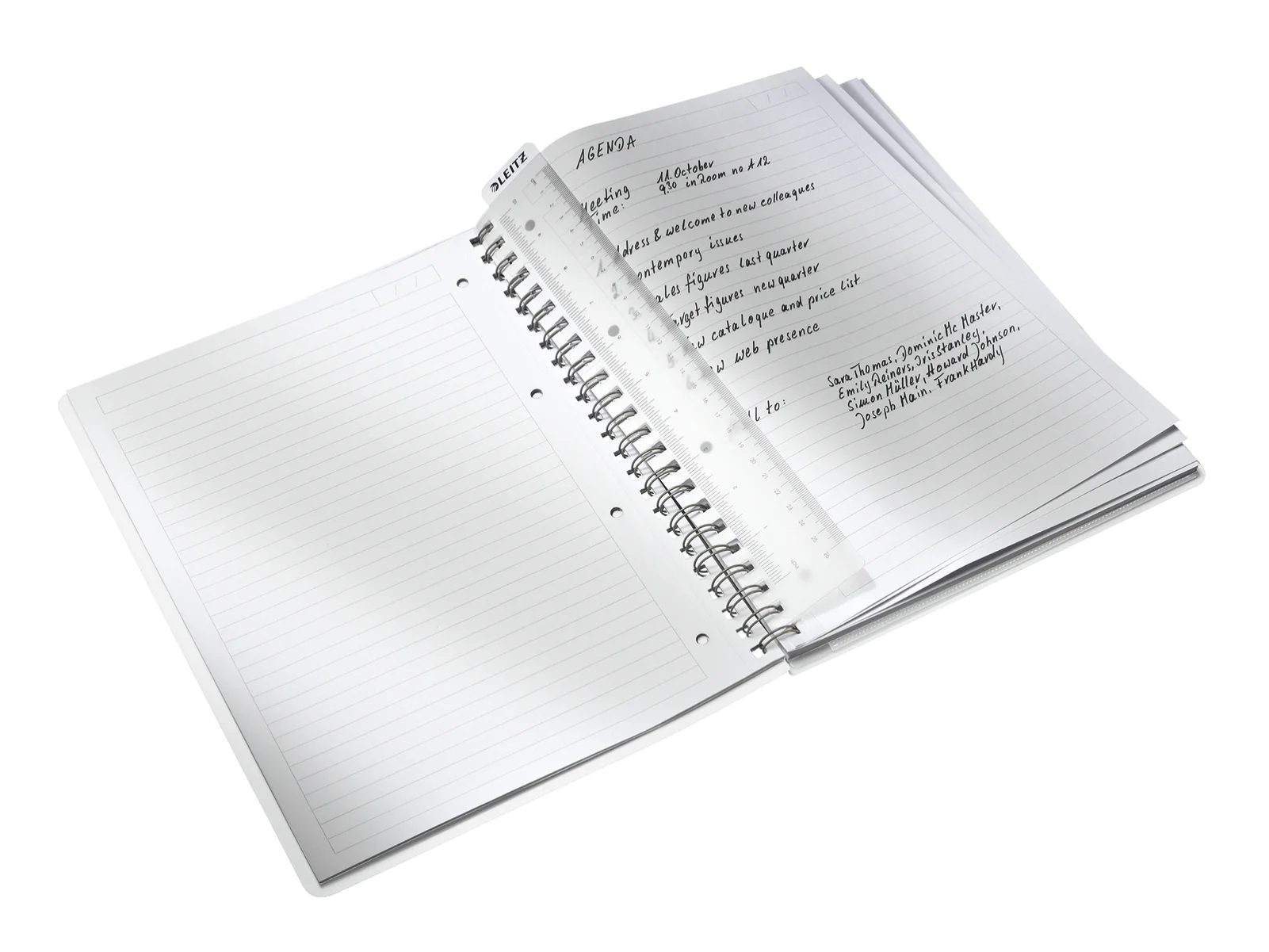 CAIET BIROU SPIRA A4 DR ALBASTRU METALIZAT WOW LEITZ – poza 3