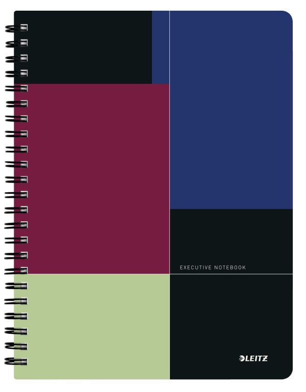 CAIET BIROU SPIRA A4 DR NEGRU-VIOLET EXECUTIVE LEITZ – poza 1