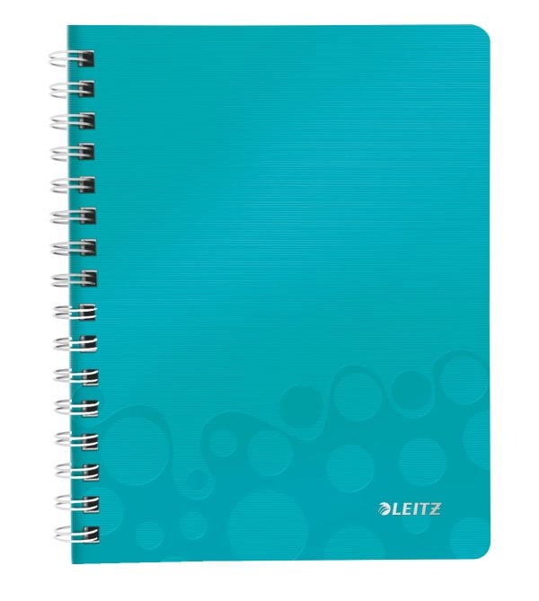 CAIET BIROU SPIRA A5 AR TURCOAZ METALIZAT COPERTA PP WOW LEITZ – poza 1