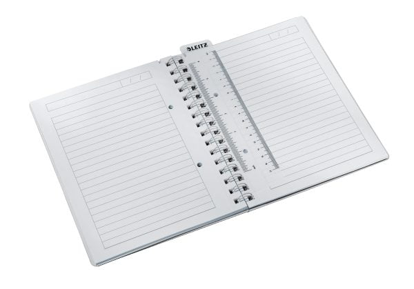 CAIET BIROU SPIRA A5 DR ALB COPERTA PP WOW LEITZ – poza 2