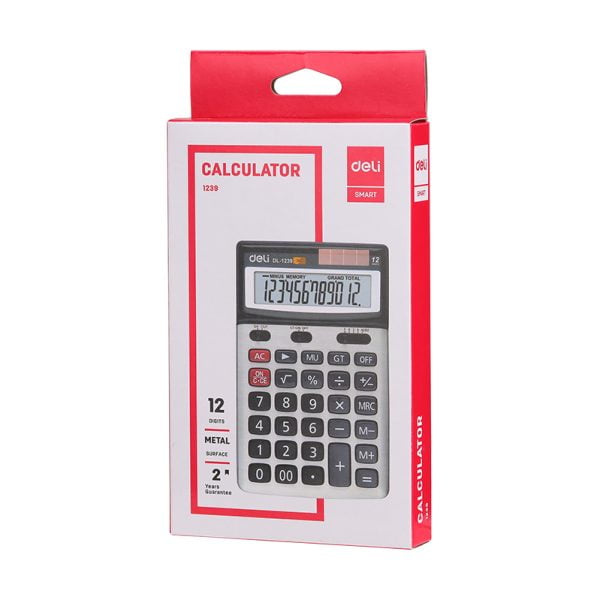 CALCULATOR BIROU 12DIG 1239 DELI – poza 4