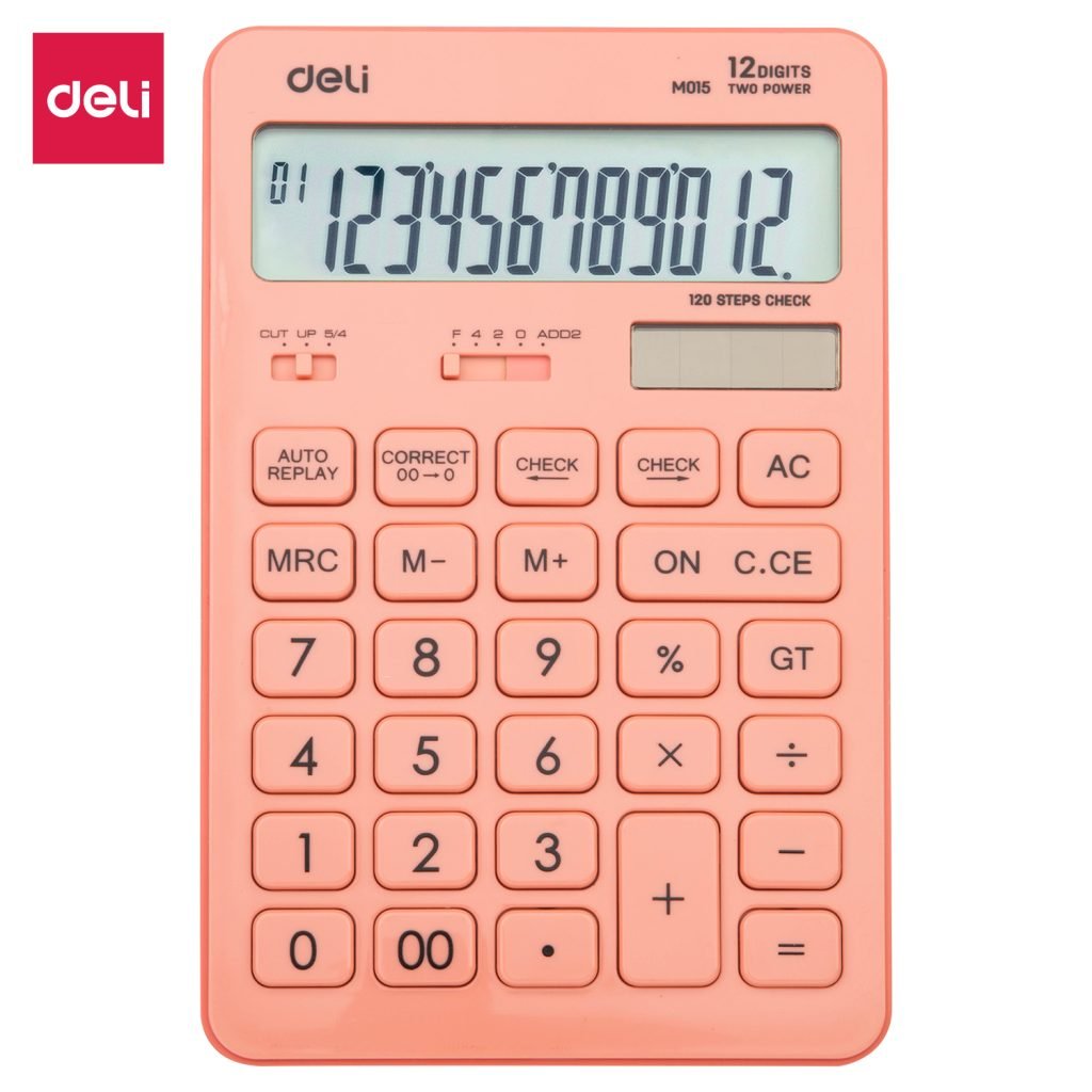 CALCULATOR BIROU 12DIG 1541 ROZ PASTEL DELI – poza 1