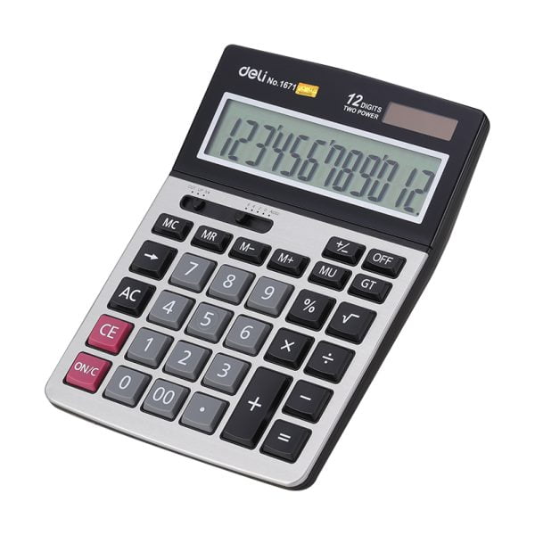 CALCULATOR BIROU 12DIG 1671 DELI – poza 2