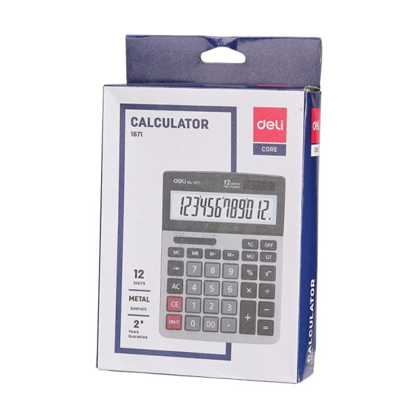 CALCULATOR BIROU 12DIG 1671 DELI – poza 3
