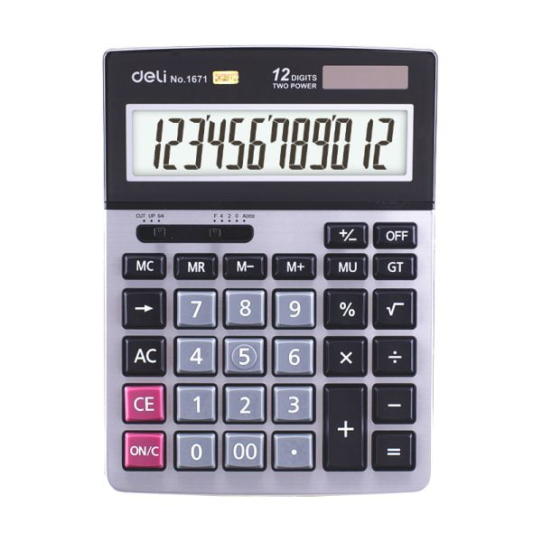 CALCULATOR BIROU 12DIG 1671 DELI – poza 1