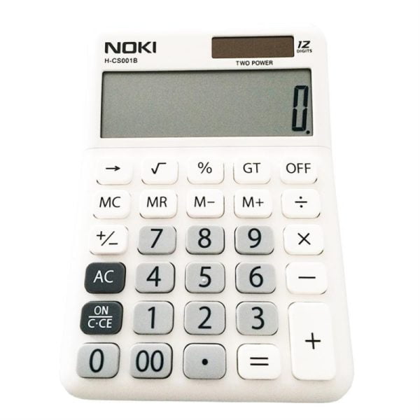 CALCULATOR BIROU 12DIG HCS001 ALB NOKI – poza 1