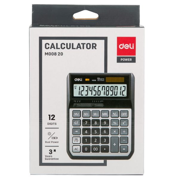 CALCULATOR BIROU 12DIG M00820 DELI – poza 4