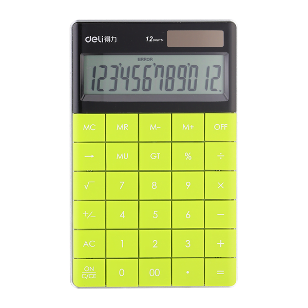 CALCULATOR BIROU 12DIG MODERN VERDE DELI – poza 1
