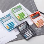 CALCULATOR BUZUNAR 12DIG ALB-ALBASTRU 1122 DELI – poza 4