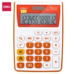 CALCULATOR BUZUNAR 12DIG ALB-PORTOCALIU 1122 DELI – poza 1
