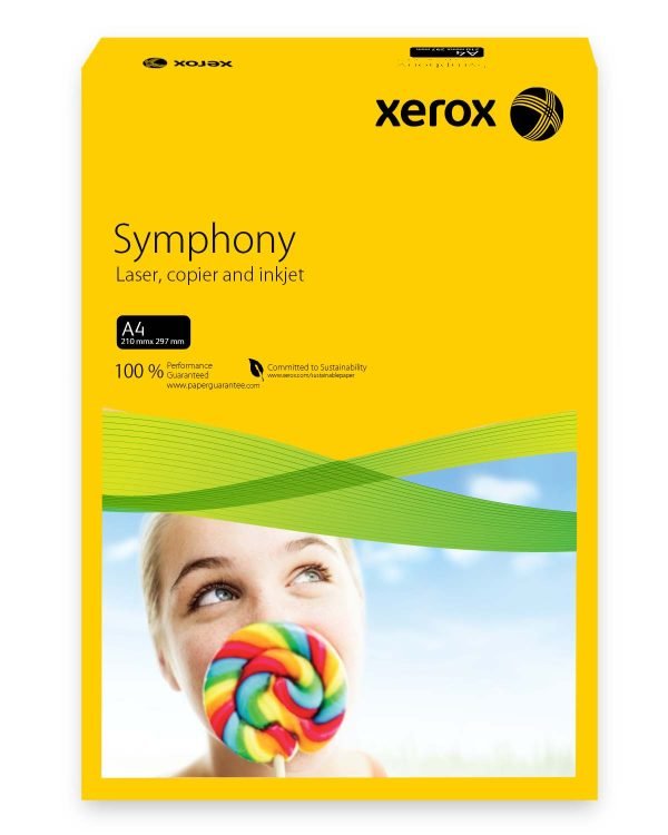 CARTON COPIATOR A4 GALBEN INTENS 160G 250/TOP XEROX – poza 1