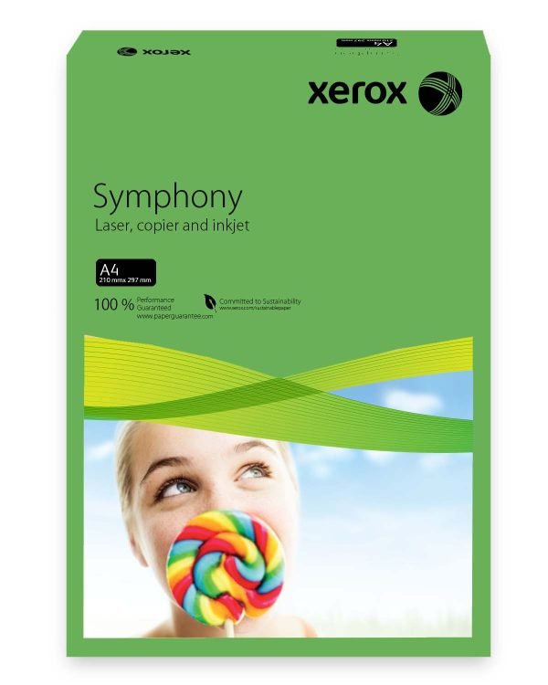 CARTON COPIATOR A4 VERDE INTENS 160G 250/TOP XEROX – poza 1